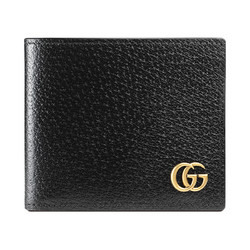 GUCCI 古驰 GG Marmont系列 男士经典金色双G标志双折钱包 *2件