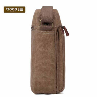 Troop 男 休闲复古单肩斜跨包 棕色 TRP0218