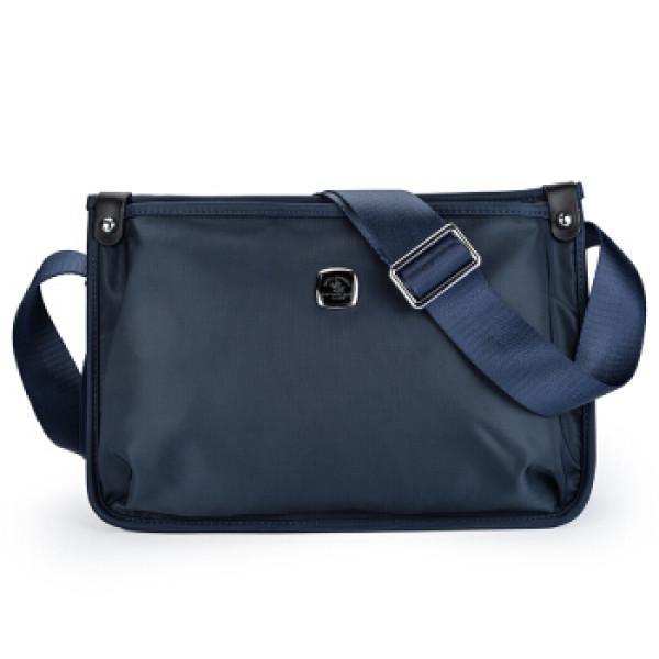 商品santa barbara polo 圣大保罗 男 休闲帆布单肩斜挎包 蓝色