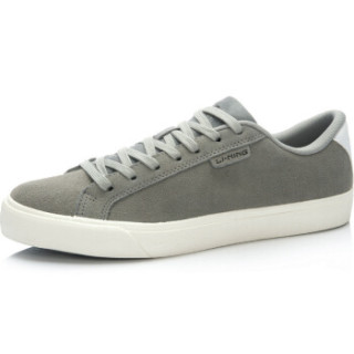 商品李宁li-ning alck079-1 运动生活系列男子经典休闲鞋 冷灰8c/雪白