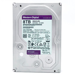 西部数据(Western Digital)紫盘 8TB SATA6Gb/s 256M 监控硬盘(WD81EJRX)