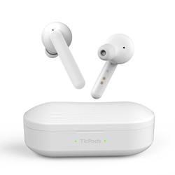 出门问问 TicPods Free Pro 小问真无线蓝牙智能耳机 增强版 运动降噪双耳入耳式耳机 古典白
