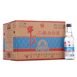 牛栏山 白酒 清香型 净爽 二锅头 43度 265ml*20瓶 整箱装