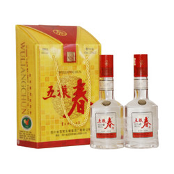 五粮液  酒厂出品  五粮春 双瓶礼盒装 浓香型白酒 45度225ml*2瓶（新老包装随机发货） *3件