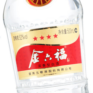 金六福 白酒 (瓶装、浓香型、52度、500ml)
