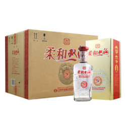 特产礼品 双沟白酒 柔和双沟银42度450mL 6瓶白酒整箱