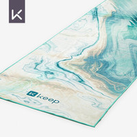 Keep 瑜伽铺巾印花款 吸汗防滑便携瑜伽毯 加长加宽瑜伽巾 185*68cm