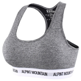 埃尔蒙特ALPINT MOUNTAIN运动内衣舒适运动背心健身跑步瑜伽运动内衣文胸 650-912 灰色 M