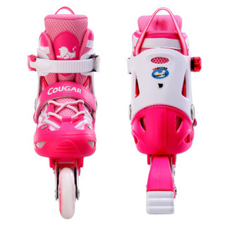 COUGAR 美洲狮 儿童轮滑鞋男女童溜冰鞋 初学入门专业滑轮鞋尺码可调835