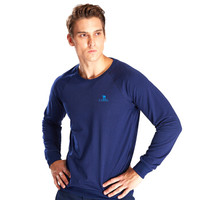 骆驼(CAMEL) 骆驼运动卫衣男女圆领长袖衫套头纯色跑步运动健身休闲T恤卫衣秋 C7W2T7901 男款海军蓝 L