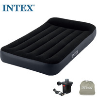 INTEX 66767内置枕头充气床垫 露营气垫床 折叠躺椅户外单人防潮垫 99*191*23