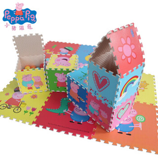 小猪佩奇（Peppa Pig）佩奇幸福 EVA地垫 宝宝爬行垫防滑泡沫垫玩具 儿童拼接爬爬垫30*30*1cm（9片装）