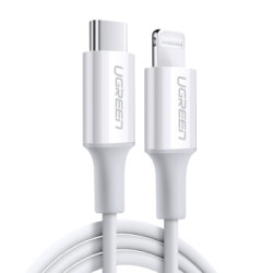 绿联 苹果MFi认证 PD快充数据线 USB-C/Type-C to Lightning充电器线转接头适iPhoneX/XS Max/XR/8P 1米10493