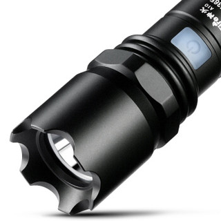 SUPFIRE 神火 A10强光手电筒LED远射家用户外骑行USB充电