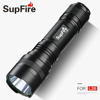 SUPFIRE 神火 L26 10W强光手电筒 USB充电式远射款LED骑行户外灯 配26650电池