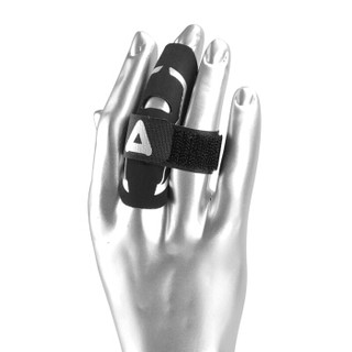 AQ护指篮球排球护指关节护指套运动装备加压进阶护手指护具黑色B30921S/M
