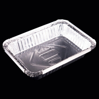 尚烤佳 锡纸 铝箔盘 烧烤盘 烤肉盘 烧烤烘焙铝箔盒 五只装（2件起售）