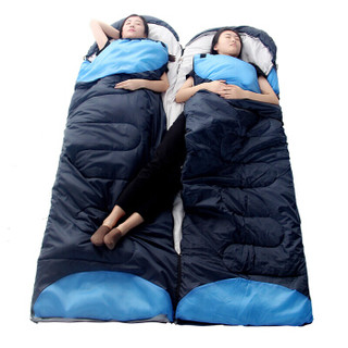 自由之舟骆驼 睡袋成人户外旅行冬季四季保暖室内露营双人隔脏羽绒棉睡袋 2.2KG