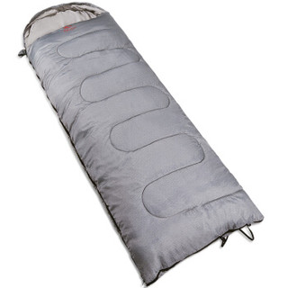 红色营地 睡袋 户外秋冬季加厚睡袋成人室内午休睡袋 2.3kg 灰色