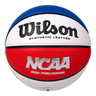 威尔胜 Wilson 青少年学用训练5号篮球 铂金NCAA比赛专用PU皮 室内室外WB608S5 蓝球