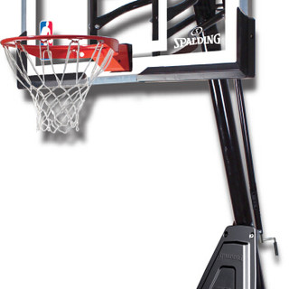 斯伯丁 Spalding 便携式60英寸矩形篮板手摇式螺杆调节篮球架篮球框 68562