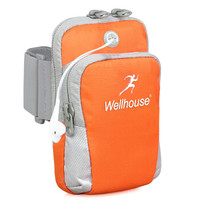 Wellhouse WELLHOUSE 臂包 手机包跑步包男女户外运动臂套骑行腕包橙色L