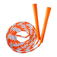 普为特POVIT 儿童竹节跳绳成人健身减肥中小学生考试专用可调节花样跳绳幼儿园训练珠节绳 P-1262（橙白）