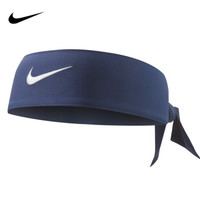 Nike耐克开放式头带 吸汗瑜伽跑步发带止汗带 网球篮球运动头巾 NJN85416OS 蓝色