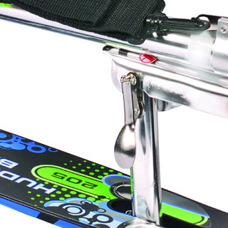 Hudora 德国滑板车成人踏板车6-10-14岁两轮代步车折叠 绿黑