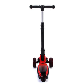 法拉利（Ferrari）儿童滑板车可折叠升降四轮闪光摇摆车FXK58红色