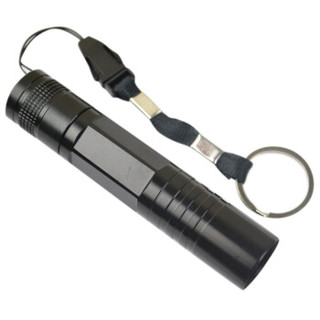 博沃尼克 铝合金防溅水5号高亮度便携式 礼盒装手电筒 黑色