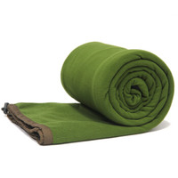 狼行者 睡袋户外 内胆信封 抓绒睡袋 旅行毯 空调被 午休睡袋 草绿色