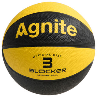 Agnite 安格耐特 3号儿童玩具篮球 幼儿园拼色拍球皮球 颜色随机F1101
