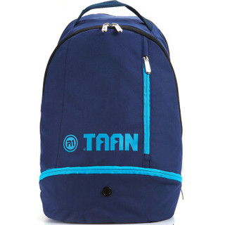 泰昂TAAN羽毛球包 轻质双肩包 独立鞋袋运动背包BAG1011深蓝