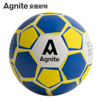 安格耐特（Agnite）成人5号足球 标准训练机缝足球 F1209 蓝色/黄色