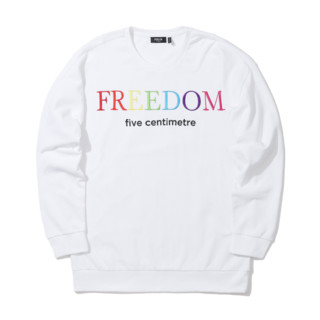 FIVE CM  “FREEDOM”刺绣落肩卫衣