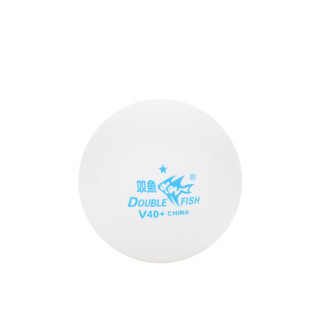 双鱼DOUBLE FISH 白色一星V40+展翅大桶装训练用球 有缝乒乓球 100只装