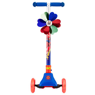 迪士尼(Disney) 儿童滑板车 一秒折叠 可调闪光四轮踏板车摇摆车 650红色蜘蛛侠