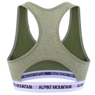 ALPINT MOUNTAIN运动内衣舒适运动背心健身跑步瑜伽运动内衣文胸 650-912 浅绿色 M