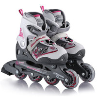 罗勒布雷德 Rollerblade 溜冰鞋儿童轮滑鞋旱冰鞋 可调伸缩男女滑轮鞋EAGLE灰白紫色S码