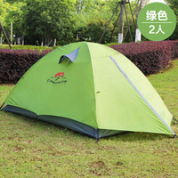 牧高笛（MOBIGARDEN）户外公园徒步露营亲子玻杆CAMTHLON入门级双人帐篷 NMZ1329001 绿色