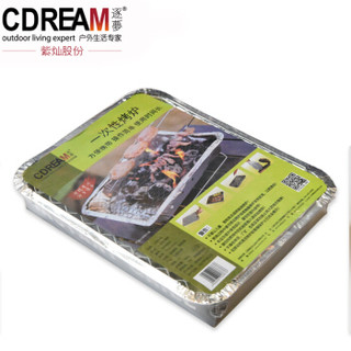 逐梦CDREAM 烧烤炉一次性 木炭环保烧烤架 家用室内小型简易便携烤炉 内含碳1斤  一次性烤炉