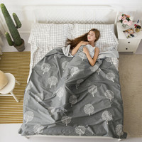 ALPINT MOUNTAIN 隔脏睡袋纯棉便携式旅行旅游宾馆酒店防脏床单成人室内 幸福树200*230cm