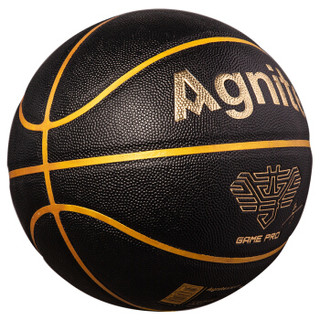 安格耐特（Agnite）吴尊联名款篮球 PU7号街头花式蓝球 F1136  黑/金 PU7号/标准