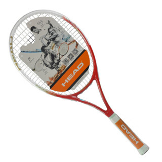 海德（HEAD）碳铝一体网球拍 TI CALIBRE系列碳素复合材料男女初学单人网拍 辣椒红/白