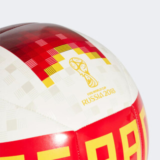 阿迪达斯adidas 足球 OLP 18  世界杯球迷纪念版比赛运动训练足球 CF2323 5号球 红黄