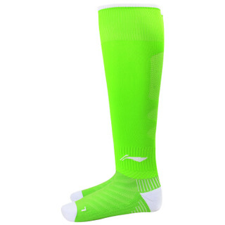 LI-NING 李宁 AWLL099-7 长筒足球袜 (荧光绿、XL)