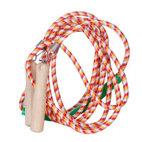 新动力跳绳健身成人木柄耐磨编织跳绳XD-016绳长7米适合7人以内 颜色随机 运动器材体育用品健身器材家用