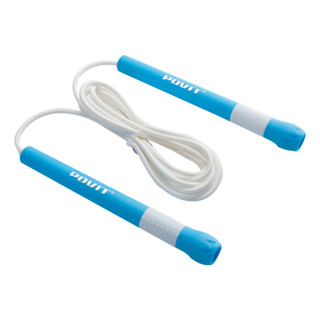 普为特POVIT PU可调节跳绳 适用学生中考比赛跳绳健身器材 蓝白色P-120