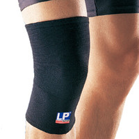 LP 647护膝运动篮球排球跑步登山夏季户外膝盖关节防护护具男女士通用 黑色单只  L